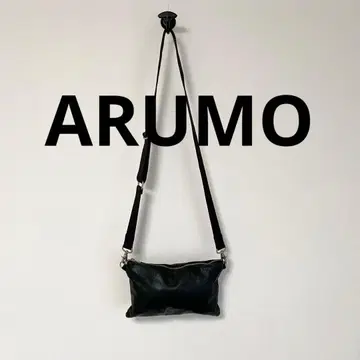 정품 ARUMO/알모 소가죽 가죽 숄더백 블랙 사코슈 즉시 완판