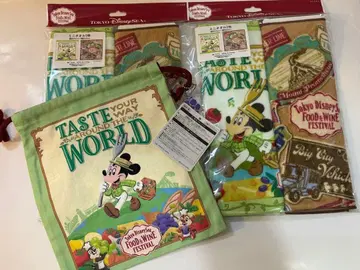 디즈니씨 푸드 & 와인 페스티벌 미니 타월 2개 x 2 세트 복조리