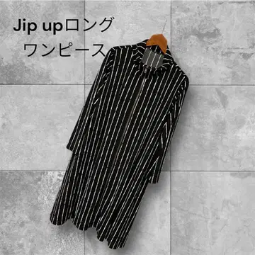 집업 롱 원피스 L 사이즈 세로 스트라이프 멋짐