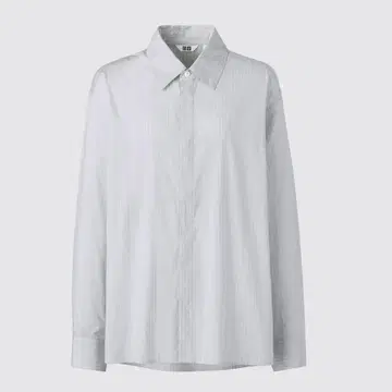 UNIQLO U 유니클로 드레이프 셔츠 스트라이프 M