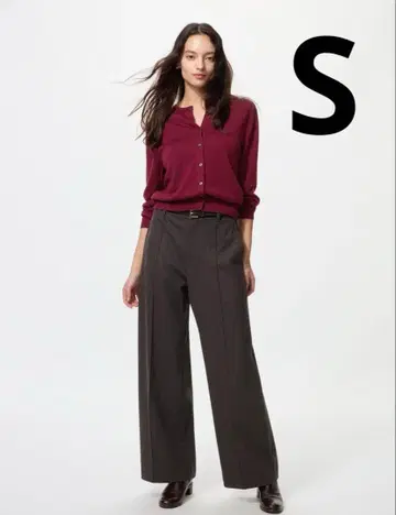 유니클로 브러쉬드 저지 와이드 팬츠