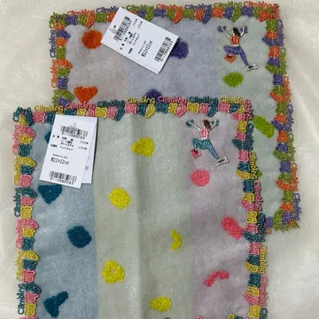 치카자와 레이스 타월 손수건 볼더링 2장 세트 미사용 새상품