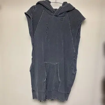 SUBLATIONS 슬리브리스 맨투맨 후드티 ASH GREY