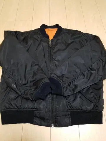 레어 USA제 MIL-TEC MA-1 플라이트 자켓 XL 블랙