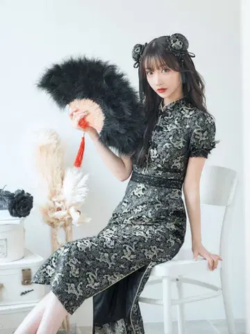 sugar 차이나 드레스 롱 기장 할로윈