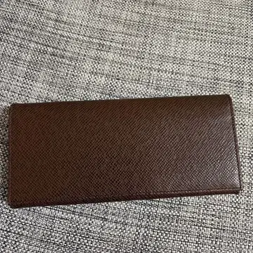 미사용 새상품 PRAIRIE GINZA 장지갑 가죽 브라운 프렐 긴자