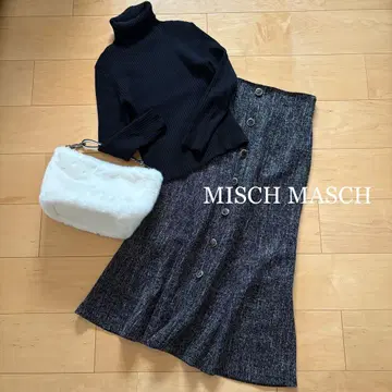 택 포함 새상품 MISCHMASCH 버튼 머메이드 스커트