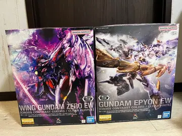 MG 건담 프라모델 에피온 EW & 윙 제로 EW 세트 크로스 대비