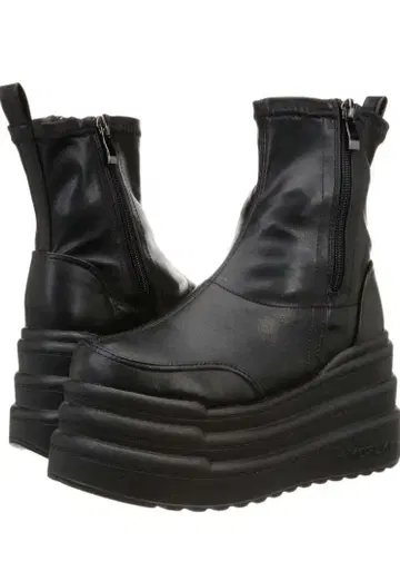 요스케 블랙 플랫폼 부츠 25.0cm