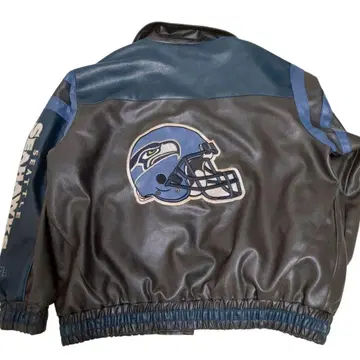 [ 레어 ] NFL 시호크스 SEAHAWKS 자수 바시티 자켓 XL