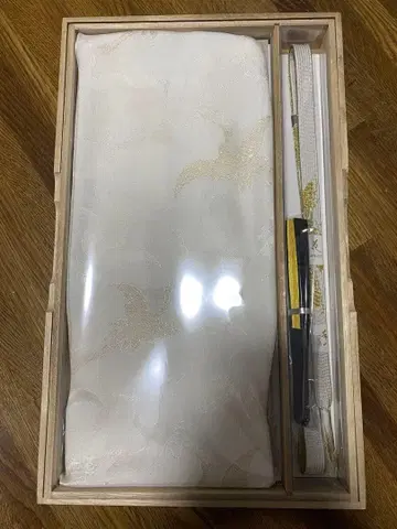 학 무늬 오비 장식 천 허리띠 세트