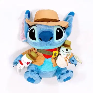 디즈니 스토어 인디아나 존스 스티치 스크럼프 봉제 인형 레어