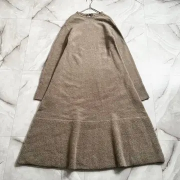 M18097 미라 오웬 백리본 롱 니트 원피스 플레어 1