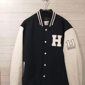 바시티 자켓 네이비/화이트 2XL