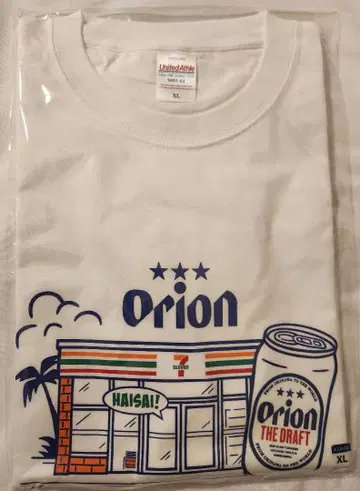 오키나와 세븐일레븐 한정판 오리온 맥주 콜라보 T셔츠 XL 사이즈