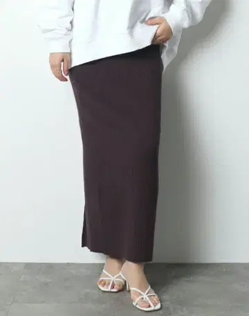 MERI 니트 리브 스커트