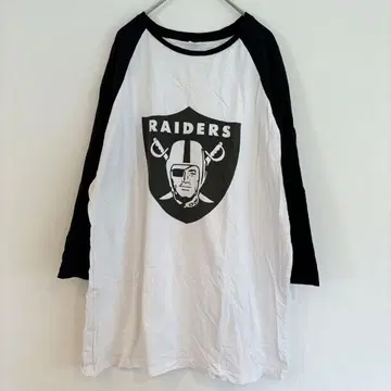 RAIDERS 래글런 T셔츠 XXL NFL 레이더스 미식축구 7부 기장