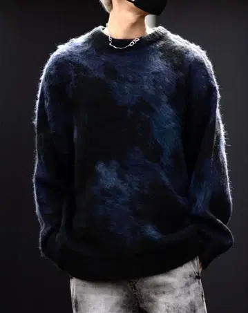 [ CLEL ] 모헤어 블렌드 샤기 디자인 니트