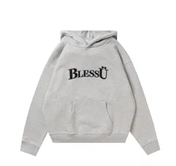 새상품 BlessU 후드티 그레이 S