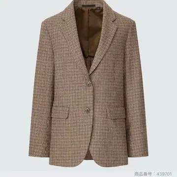 UNIQLO 릴랙스 테일러드 자켓(체크)