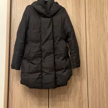 개럴개런트 블랙 후드 부착 퀼팅 자켓