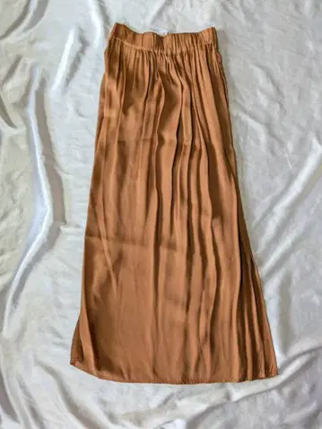 미사용 새상품 nowos 롱 스커트 브라운 노워스