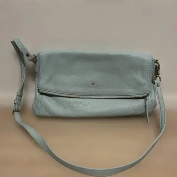 케이트 스페이드 스카이블루 가죽 숄더백