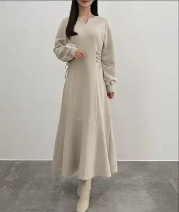 CENEA 키넥 속기모 레이스업 원피스