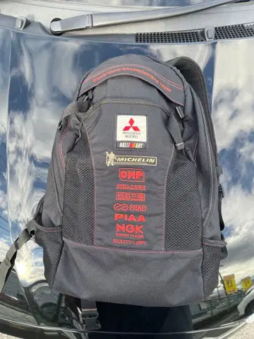 90s 레이싱 백팩 블랙 미쓰비시 미쉐린