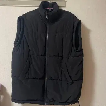 블랙 다운 베스트 h&m
