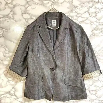 MICHEL KLEIN 미셸 크라운 그레이 테일러드 자켓