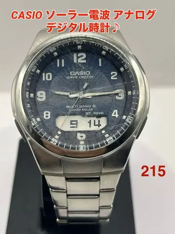 CASIO 솔라 전파 아날로그 디지털 시계 MULTI BAND 6