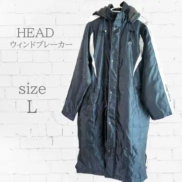 HEAD 벤치 코트 롱 코트 충전솜 스포츠 방한 네이비 L 사이즈