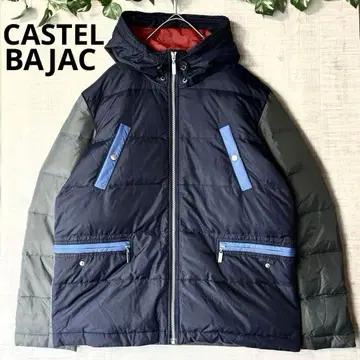 까스텔바작 후드 부착 다운 자켓 배색 절개 페더 L 48