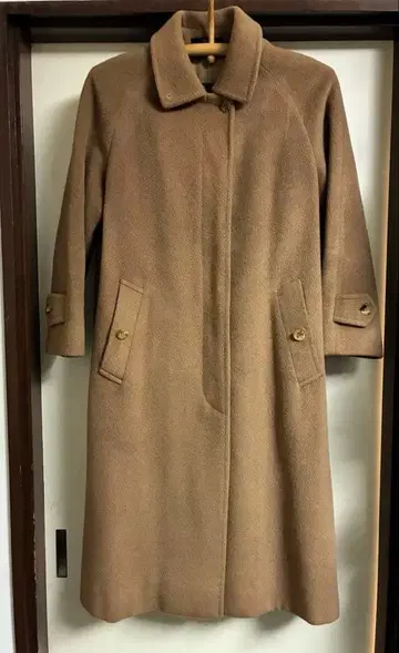 닥스 DAKS 여성용 카멜 롱 코트 9호