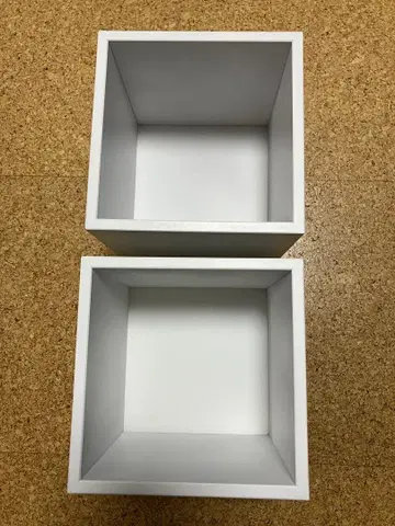 DU CD 큐브 박스 화이트 2개 세트