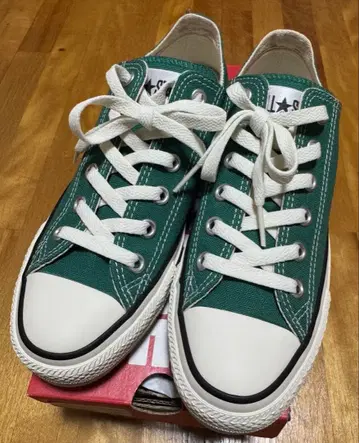 미사용 새상품 컨버스 스니커즈 그린 24cm