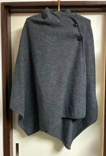 무인양품 여성용 그레이 망토 판초 케이프 코트 S~M 사이즈