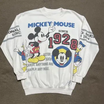 디즈니 미키 맨투맨 90년대 빈티지