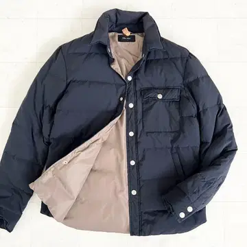 [ 새상품급 ] 투모로우랜드 다운 자켓 블랙 베이지 1 블루워크