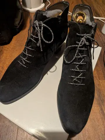 3 ALKA Vabeene 스웨이드 부츠 숏 힐 24cm