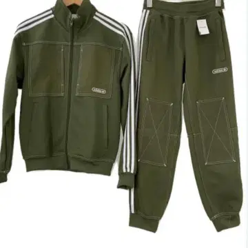 adidas 셋업 긴팔 지퍼 후드티, 롱 바지