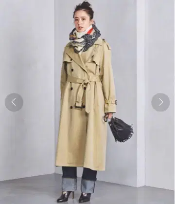 유나이티드 애로우즈 UWSC 빅 트렌치코트 34 UNITED ARROWS