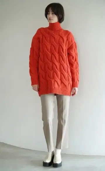 CLANE 클라네 2023AW 빅 케이블 오버 니트