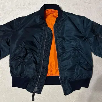 90s USA Alpha 알파 ma-1 네이비 L 사이즈