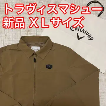 새상품 캘러웨이 트래비스 매튜 블루종 치비 로고 베이지 XL 사이즈