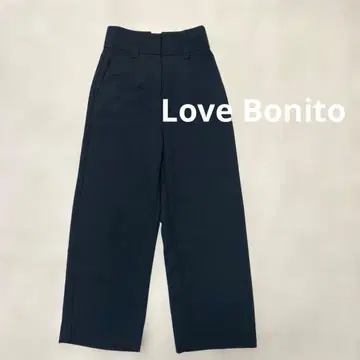 Love Bonito 몰리 하이웨스트 스트레이트 레그 팬츠