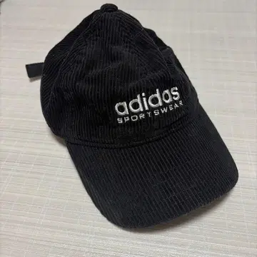adidas 코듀로이 캡 블랙