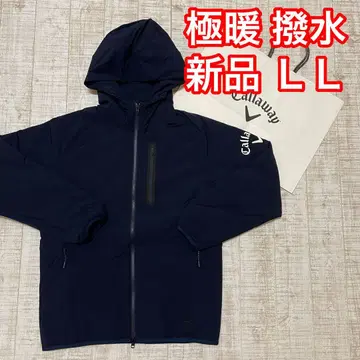 새상품 캘러웨이 긴팔 블루종 충전솜 발수 후드 부착 네이비 LL 사이즈