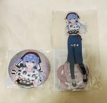 샤니마스 스즈키 하나 오무스비 코메틱 아크릴 스탠드 캔뱃지 세트